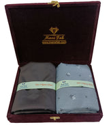 Mansfab Unstitched Cotton Blend Shirt & Trouser Fabric Printed