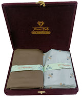 Mansfab Unstitched Cotton Blend Shirt & Trouser Fabric Printed