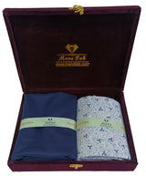 Mansfab Unstitched Cotton Blend Shirt & Trouser Fabric Printed-083