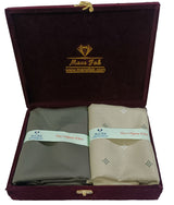 Mansfab Unstitched Cotton Blend Shirt & Trouser Fabric Printed