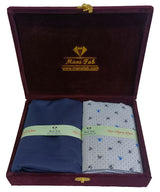 Mansfab Unstitched Cotton Blend Shirt & Trouser Fabric Printed-069