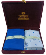 Mansfab Unstitched Cotton Blend Shirt & Trouser Fabric Printed