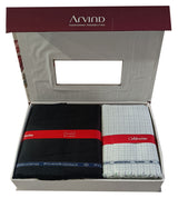Arvind Unstitched Cotton Blend Shirt & Trouser Fabric Checkered