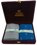 Mansfab Unstitched Cotton Blend Shirt & Trouser Fabric Printed