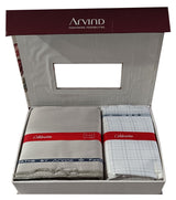 Arvind Unstitched Cotton Blend Shirt & Trouser Fabric Checkered
