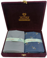 Mansfab Unstitched Cotton Blend Shirt & Trouser Fabric Printed