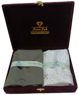 Mansfab Unstitched Cotton Blend Shirt & Trouser Fabric Printed