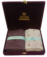 Mansfab Unstitched Cotton Blend Shirt & Trouser Fabric Printed