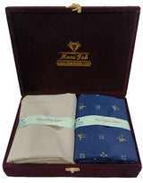 Mansfab Unstitched Cotton Blend Shirt & Trouser Fabric Printed