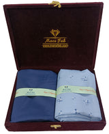 Mansfab Unstitched Cotton Blend Shirt & Trouser Fabric Printed