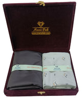 Mansfab Unstitched Cotton Blend Shirt & Trouser Fabric Printed