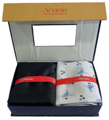 Arvind Unstitched Cotton Blend Shirt & Trouser Fabric Printed-036