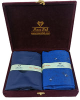 Mansfab Unstitched Cotton Blend Shirt & Trouser Fabric Printed