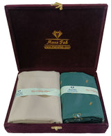 Mansfab Unstitched Cotton Blend Shirt & Trouser Fabric Printed