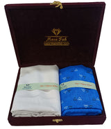 Mansfab Unstitched Cotton Blend Shirt & Trouser Fabric Printed