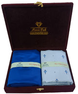 Mansfab Unstitched Cotton Blend Shirt & Trouser Fabric Printed