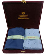 Mansfab Unstitched Cotton Blend Shirt & Trouser Fabric Printed