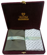 Mansfab Unstitched Cotton Blend Shirt & Trouser Fabric Printed