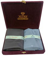 Mansfab Unstitched Cotton Blend Shirt & Trouser Fabric Printed