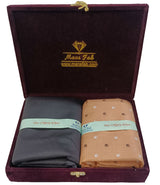 Mansfab Unstitched Cotton Blend Shirt & Trouser Fabric Printed