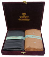 Mansfab Unstitched Cotton Blend Shirt & Trouser Fabric Printed