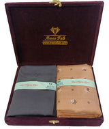 Mansfab Unstitched Cotton Blend Shirt & Trouser Fabric Printed