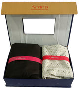 Arvind Unstitched Cotton Blend Shirt & Trouser Fabric Printed-051