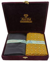 Mansfab Unstitched Cotton Blend Shirt & Trouser Fabric Printed