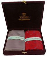 Mansfab Unstitched Cotton Blend Shirt & Trouser Fabric Printed