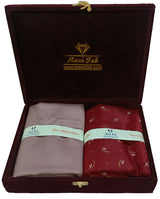 Mansfab Unstitched Cotton Blend Shirt & Trouser Fabric Printed