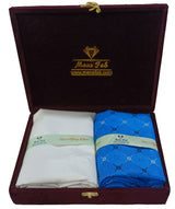 Mansfab Unstitched Cotton Blend Shirt & Trouser Fabric Printed