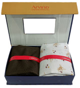 Arvind Unstitched Cotton Blend Shirt & Trouser Fabric Printed-058