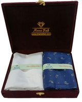 Mansfab Unstitched Cotton Blend Shirt & Trouser Fabric Printed