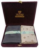 Mansfab Unstitched Cotton Blend Shirt & Trouser Fabric Printed