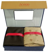 Arvind Unstitched Cotton Blend Shirt & Trouser Fabric Printed-060