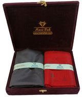 Mansfab Unstitched Cotton Blend Shirt & Trouser Fabric Printed