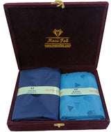 Mansfab Unstitched Cotton Blend Shirt & Trouser Fabric Printed