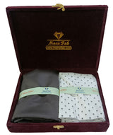 Mansfab Unstitched Cotton Blend Shirt & Trouser Fabric Printed