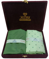 Mansfab Unstitched Cotton Blend Shirt & Trouser Fabric Printed