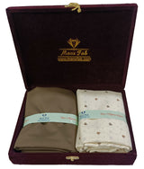 Mansfab Unstitched Cotton Blend Shirt & Trouser Fabric Printed