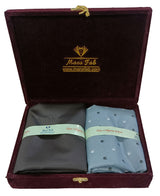 Mansfab Unstitched Cotton Blend Shirt & Trouser Fabric Printed