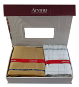 Arvind Unstitched Cotton Blend Shirt & Trouser Fabric Checkered
