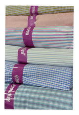 Raymond Unstitched Pure Cotton Shirt Fabric Checkered