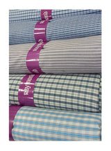 Raymond Unstitched Pure Cotton Shirt Fabric Checkered