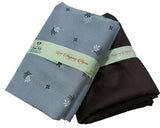 Mansfab Unstitched Cotton Blend Shirt & Trouser Fabric Printed