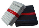 Arvind Unstitched Cotton Blend Shirt & Trouser Fabric Checkered