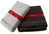 Arvind Unstitched Cotton Blend Shirt & Trouser Fabric Checkered