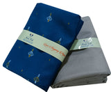 Mansfab Unstitched Cotton Blend Shirt & Trouser Fabric Printed