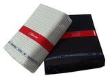 Arvind Unstitched Cotton Blend Shirt & Trouser Fabric Checkered