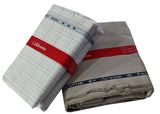 Arvind Unstitched Cotton Blend Shirt & Trouser Fabric Checkered
